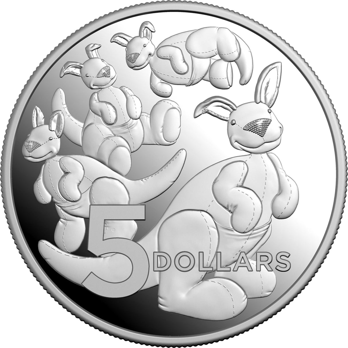 Toy Kangaroo Baby 2024 $5 Silver Proof Coin