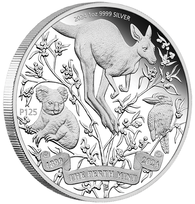 The Perth Mint's 125th Anniversary 2024 1oz Silver Proof Coin