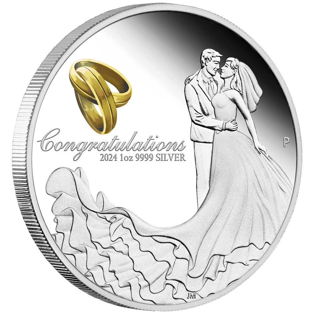 Wedding 2024 1oz Silver Proof Coin