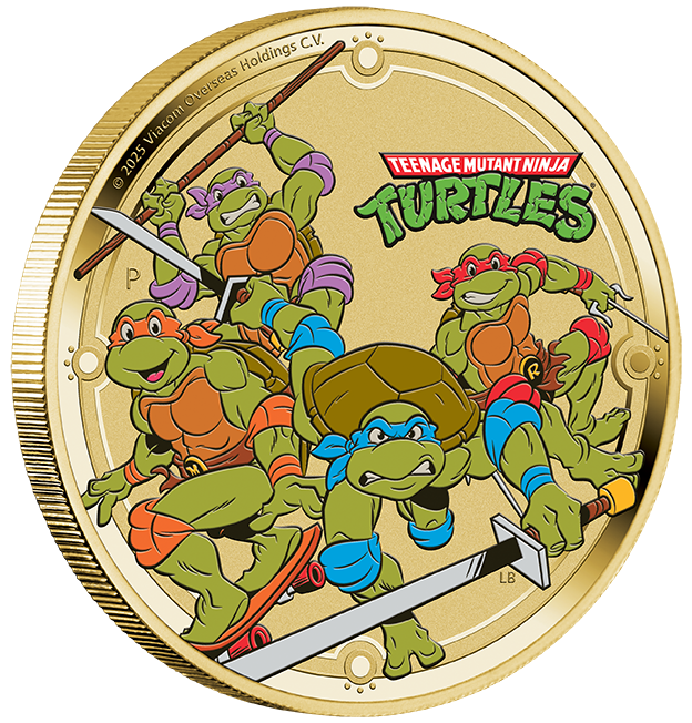 Teenage Mutant Ninja Turtles 2025 $1 Coin In Card