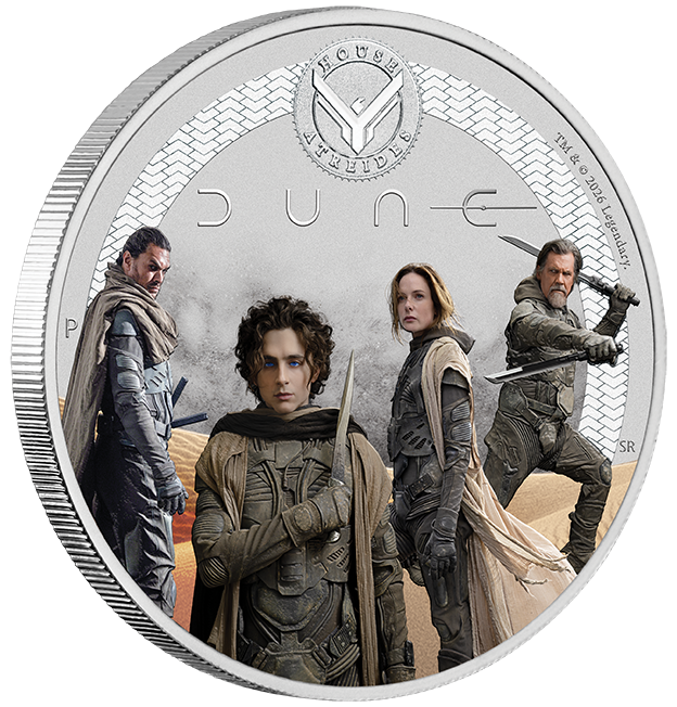 2026 1/2oz Dune House Atreides Silver Coloured Coin
