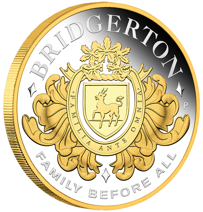 2026 2oz House of Bridgerton Silver Proof Gilded Coin