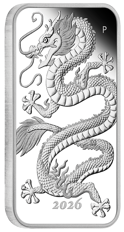 2026 1oz Dragon Silver Proof Rectangle Coin