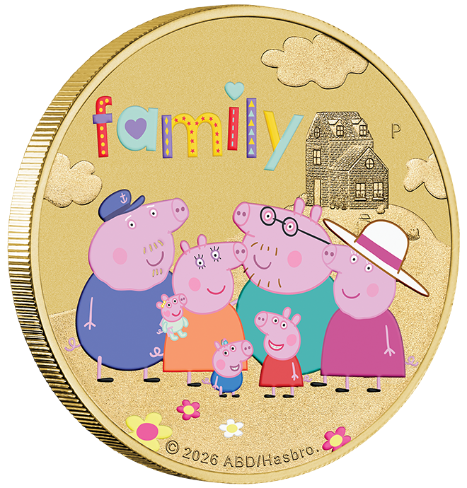2026 $1 Peppa Pig Family Coin Card
