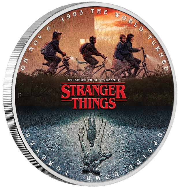 Stranger Things - The Upside Down 2026 1oz Silver Coloured Coin
