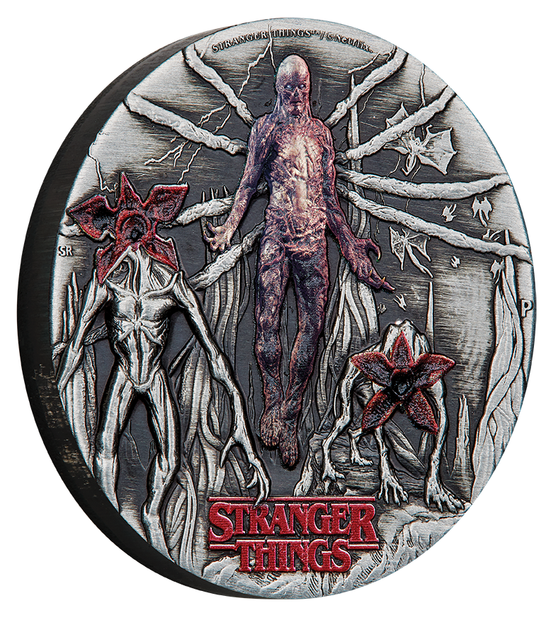 Stranger Things - Villains 2026 2oz Silver Antiqued Coloured Coin
