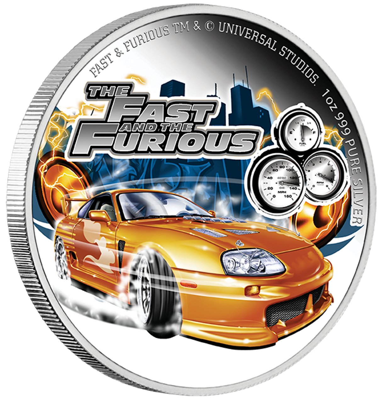 Fast and Furious 2023 1oz Silver Proof Coloured Coin