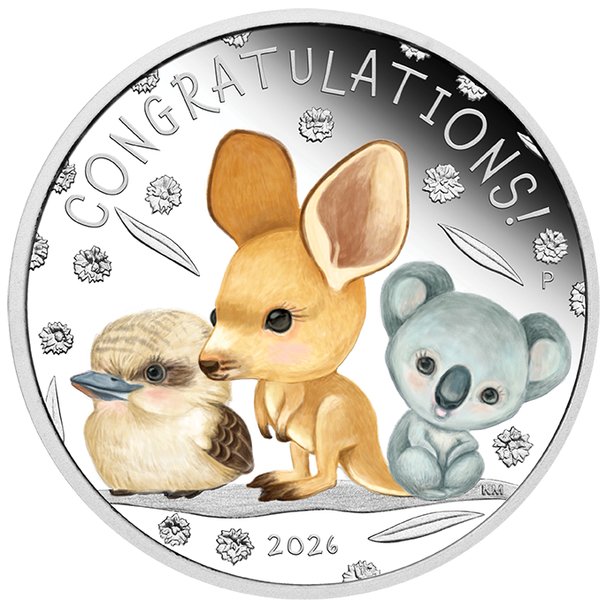 2026 1/2oz Newborn Baby Silver Proof Coloured Coin