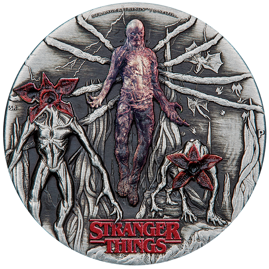 Stranger Things - Villains 2026 2oz Silver Antiqued Coloured Coin
