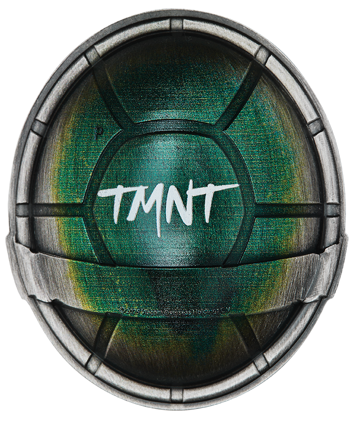 Teenage Mutant Ninja Turtles Domed Shell 2025 1.5oz Silver Antiqued Coloured Coin