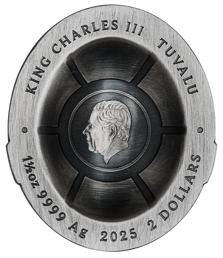 Teenage Mutant Ninja Turtles Domed Shell 2025 1.5oz Silver Antiqued Coloured Coin