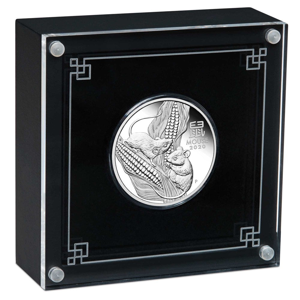 Australian Lunar Series III 2020 Year of the Mouse 1/2oz Silver Proof Coin