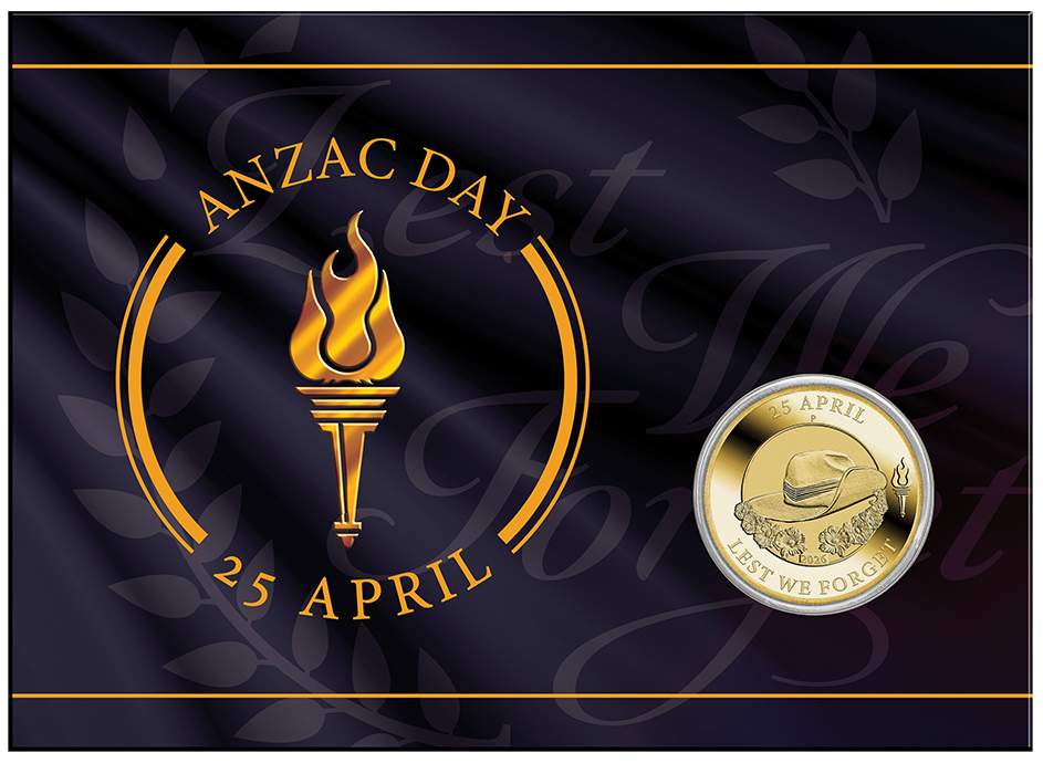 2026 $1 ANZAC Day Coin in Card