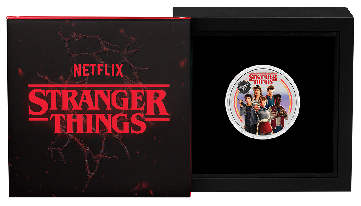 2026 1oz Stranger Things Friends Don’t Lie Silver Coloured Coin