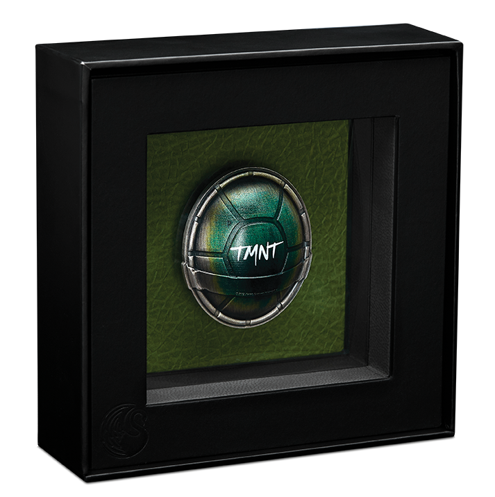 Teenage Mutant Ninja Turtles Domed Shell 2025 1.5oz Silver Antiqued Coloured Coin