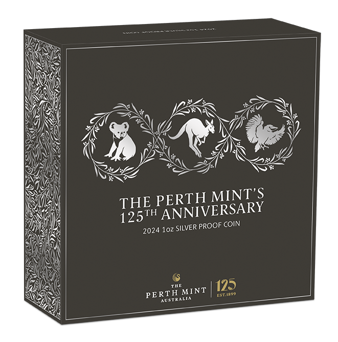 The Perth Mint's 125th Anniversary 2024 1oz Silver Proof Coin