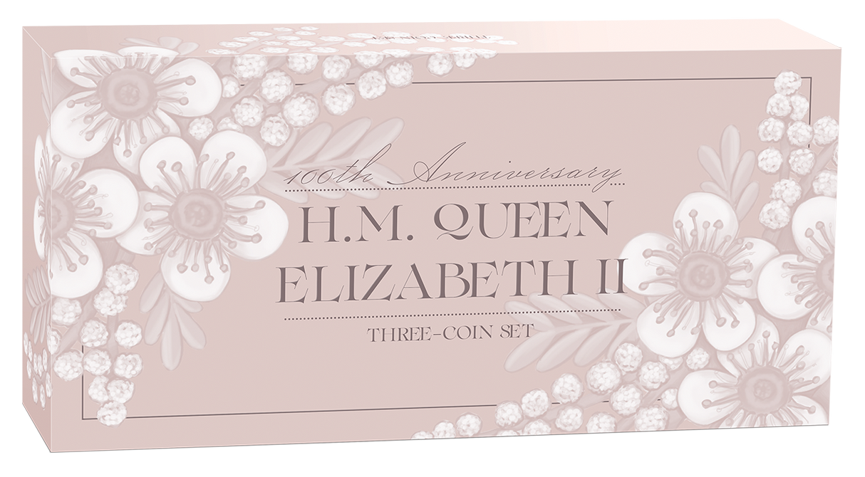2026 1oz H.M. Queen Elizabeth II 100th Anniversary Silver Three Coin Set