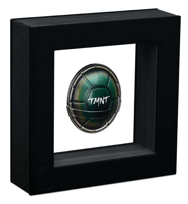Teenage Mutant Ninja Turtles Domed Shell 2025 1.5oz Silver Antiqued Coloured Coin