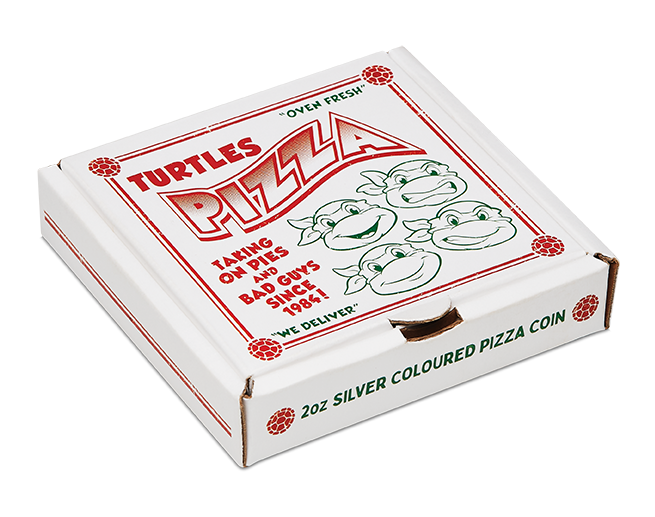 Teenage Mutant Ninja Turtles - 2025 2oz Silver Coloured Pizza Coin