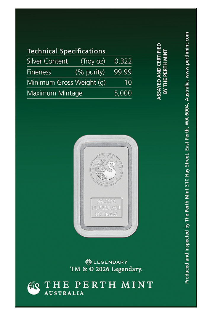 2026 10g Dune House Atreides Silver Minted Bar