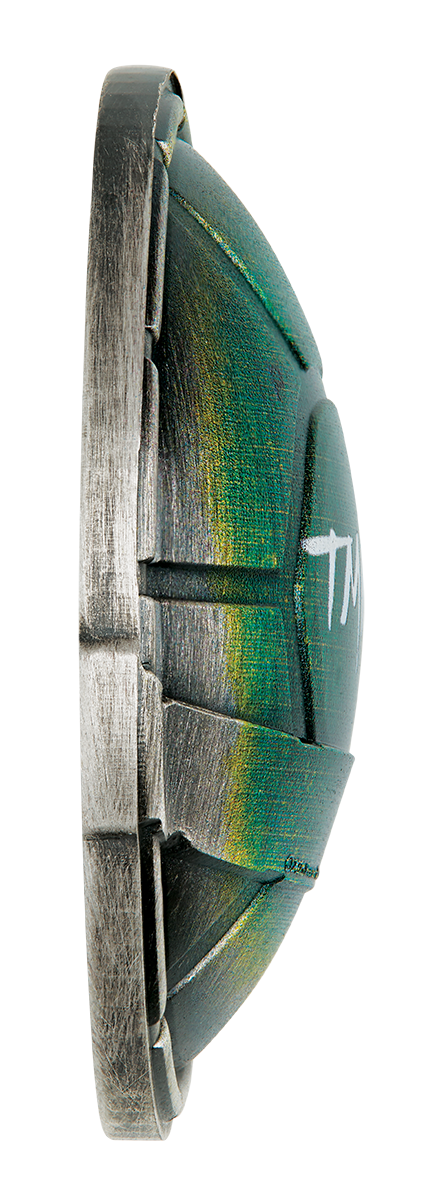 Teenage Mutant Ninja Turtles Domed Shell 2025 1.5oz Silver Antiqued Coloured Coin