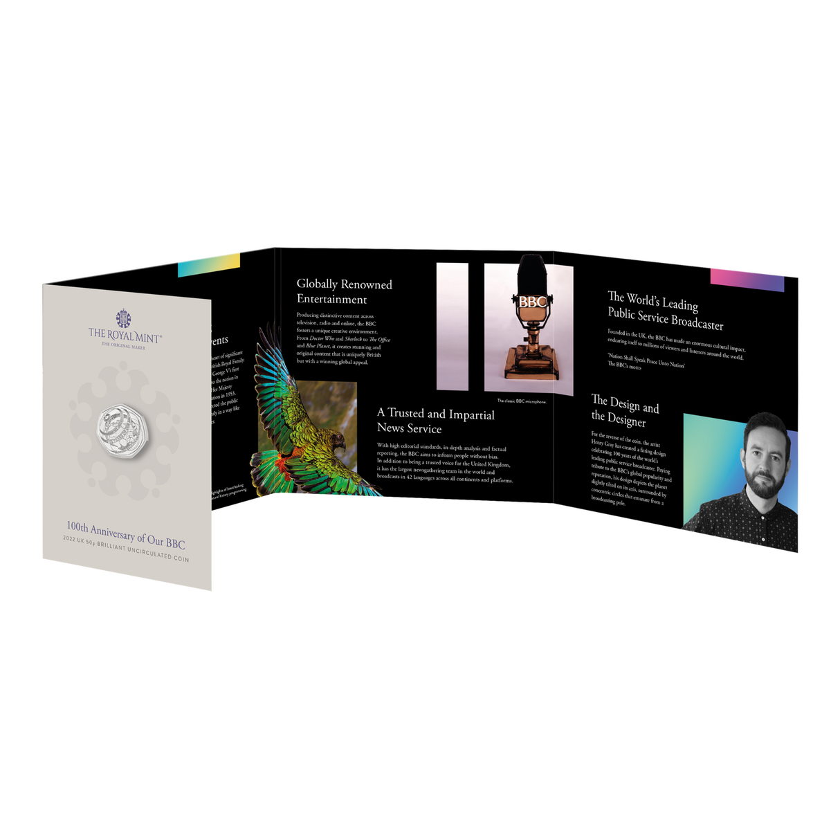 100th Anniversary of Our BBC 2022 50p Brilliant UNC