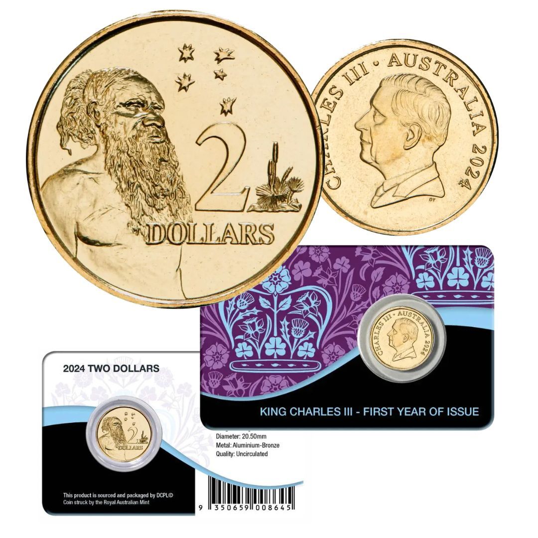 King Charles III 2024 $2 (First Year of Issue) Coin Pack