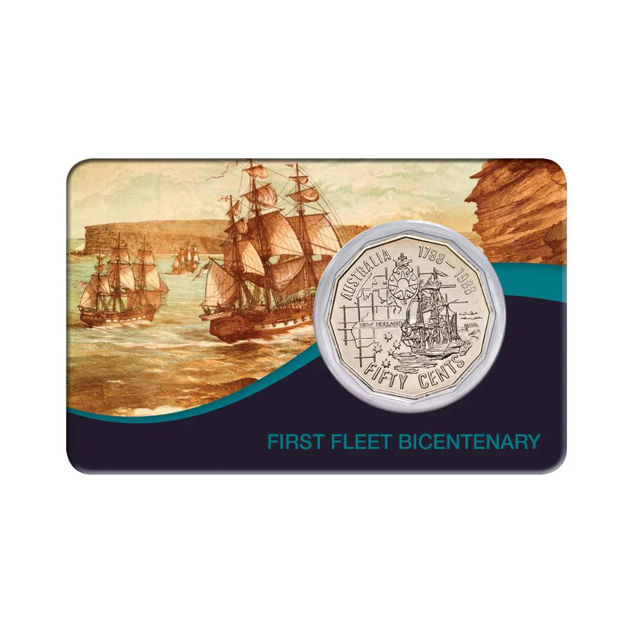 Australia Bicentenary 1988 50c First Fleet Coin Pack