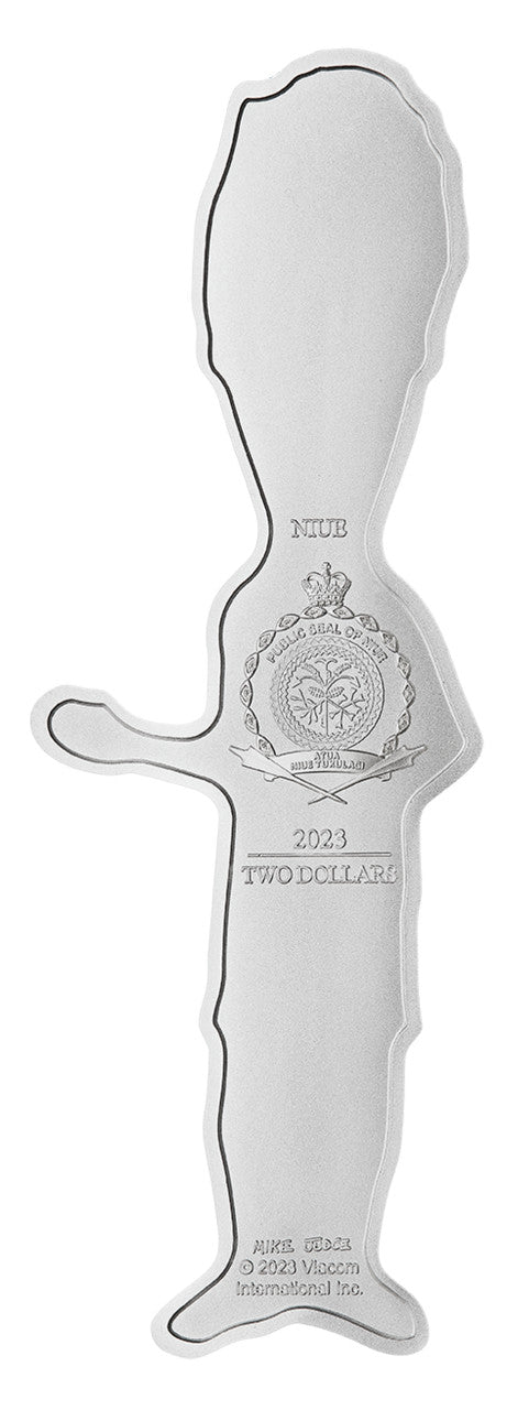 Beavis & Butt-Head 30th Anniversary - Butt-Head 2023 1oz Shaped Silver Coin