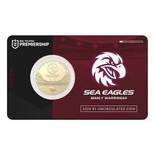 2024 $1 NRL Manly Warringah Sea Eagles Team Uncirculated Coin Card