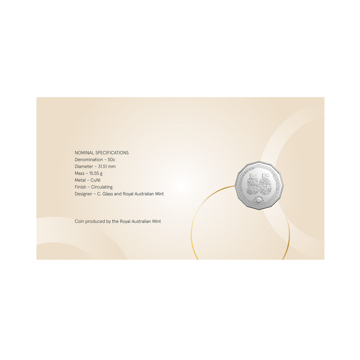 30 Years of Postal Numismatic Covers 2024 50c PNC (RAM)