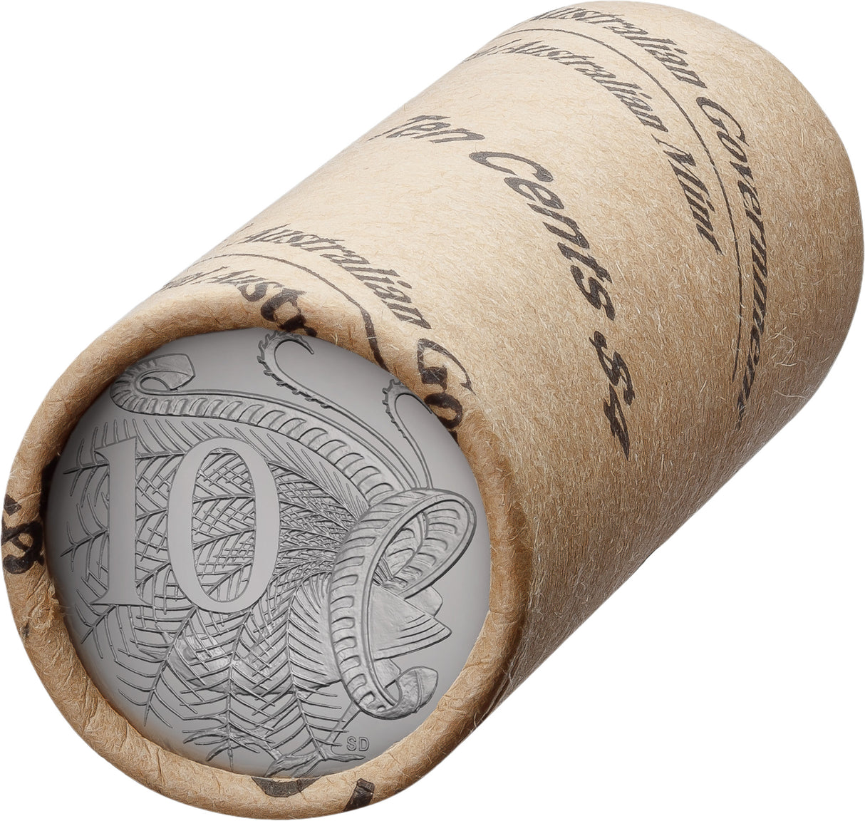 HM King Charles III 2025 10c Non-Premium Coin Roll (With Coin Tube)