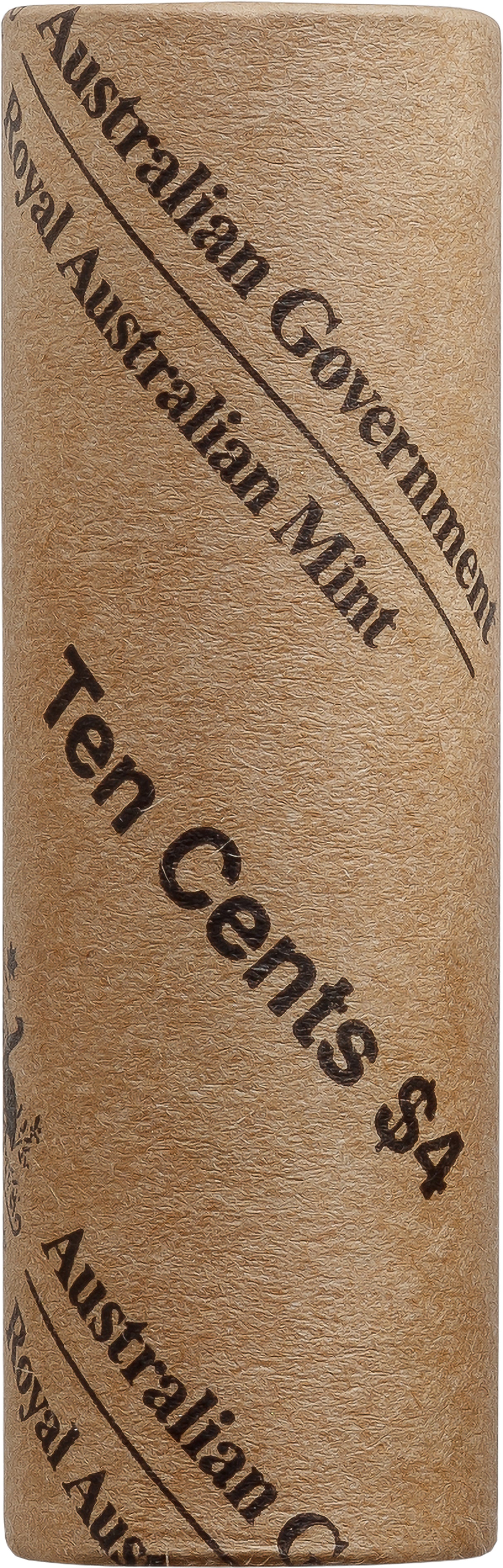 HM King Charles III 2025 10c Non-Premium Coin Roll (With Coin Tube)