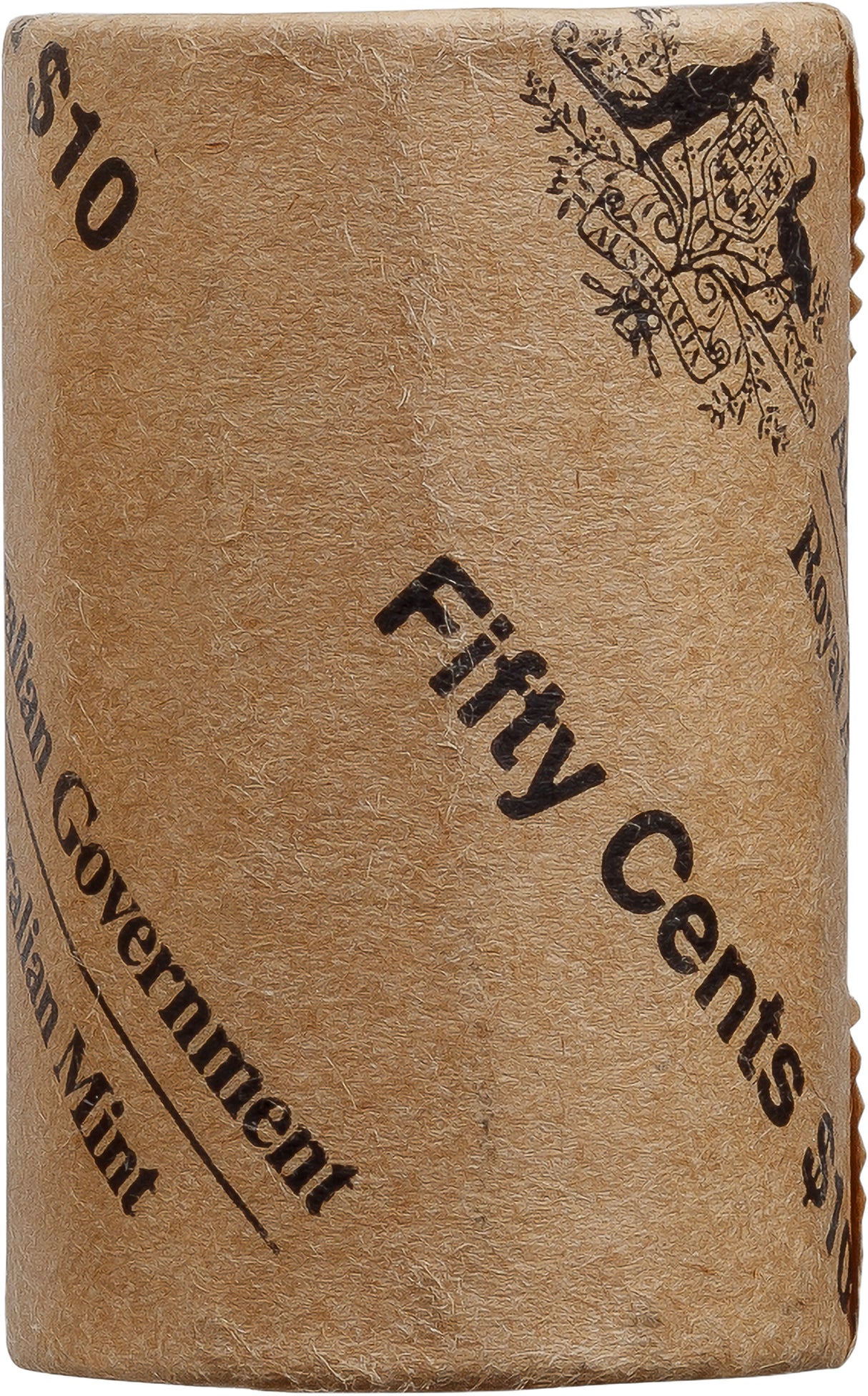 HM King Charles III 2025 50c Non-Premium Coin Roll (With Coin Tube)