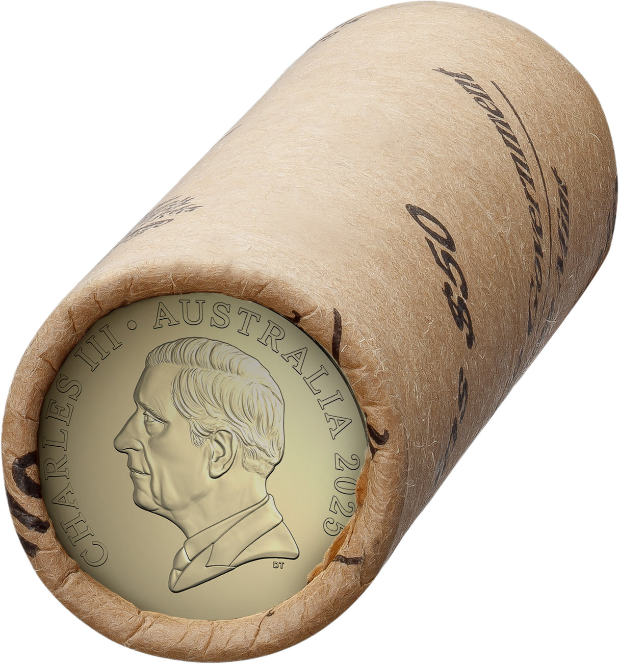 HM King Charles III 2025 $2 Non-Premium Coin Roll (With Coin Tube)