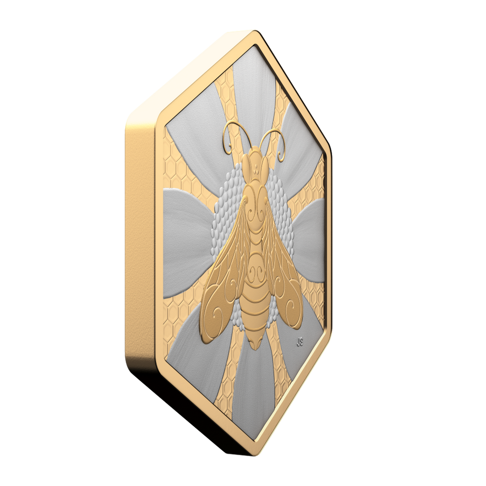 Nature’s Delight: Honey Bee 2025 1oz  Fine Silver Coin