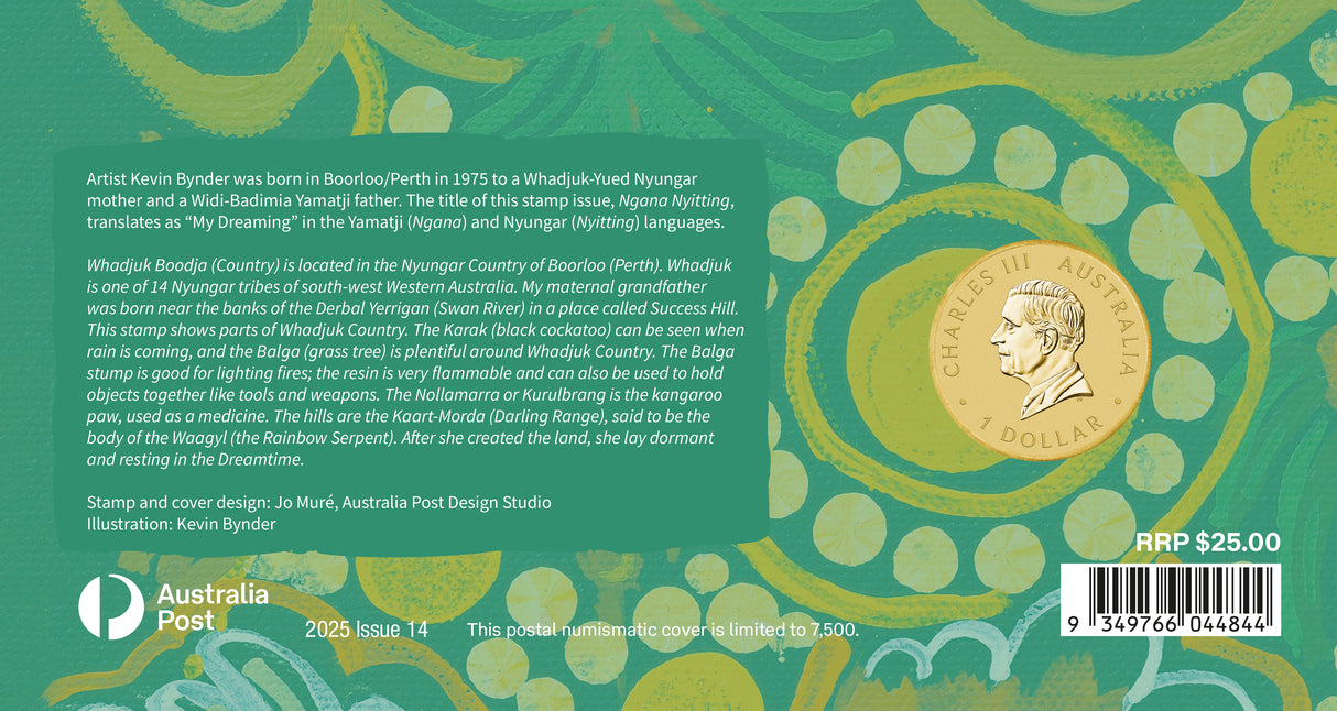 Ngana Nyitting – Black Cockatoo 2025 $1 PNC (PM)