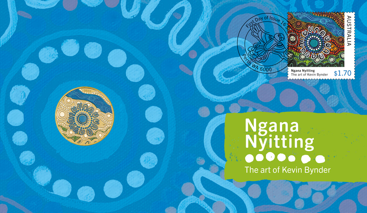 Ngana Nyitting – Blue River 2025 $1 PNC (PM)