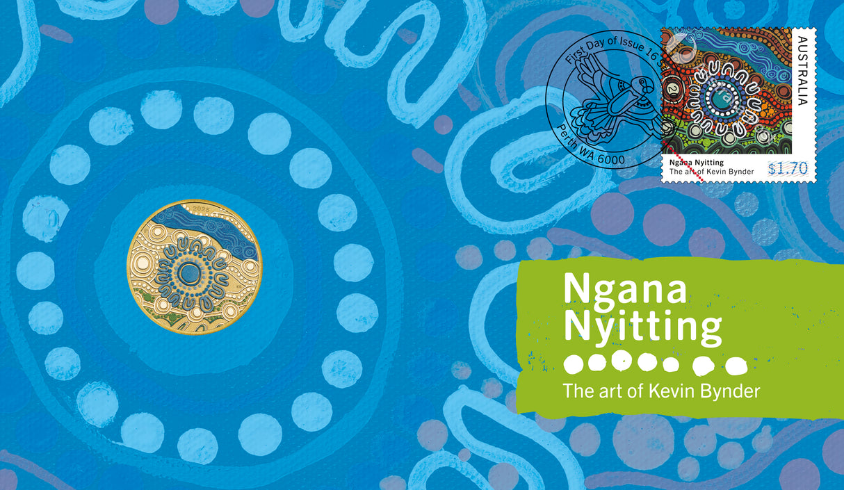 Ngana Nyitting – Blue River 2025 $1 PNC (PM)