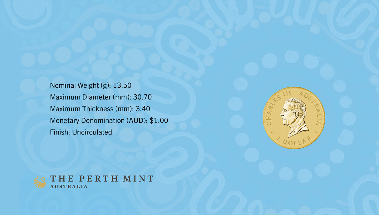 Ngana Nyitting – Blue River 2025 $1 PNC (PM)