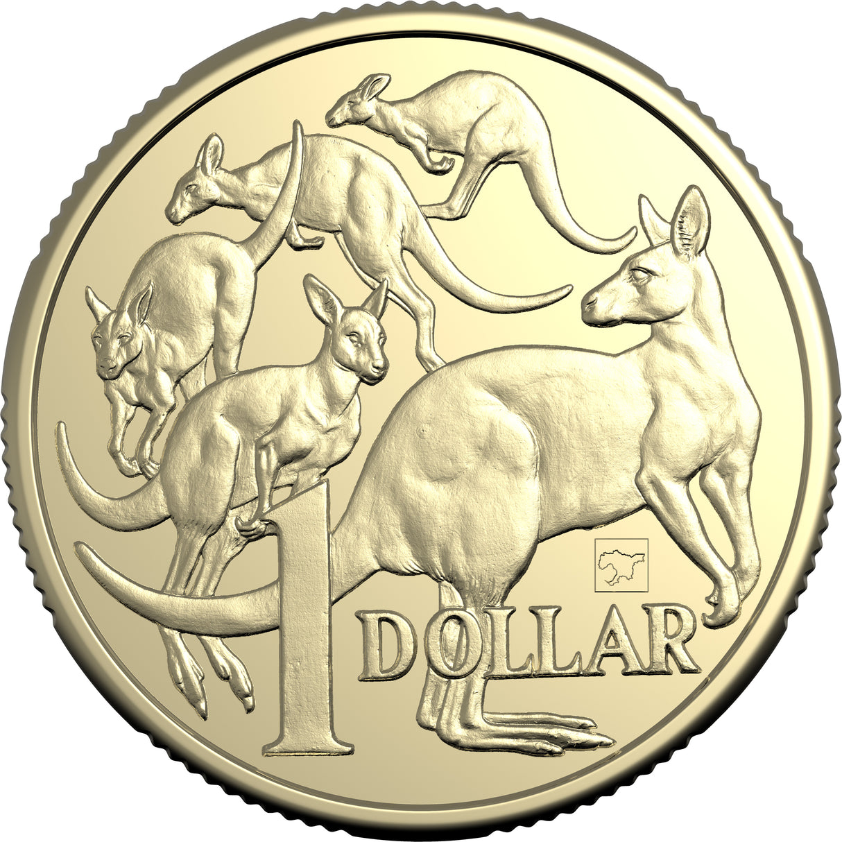 Melbourne Money Expo 2025 - 2025 $1 Mob of Roos with Melbourne Map Privy Mark