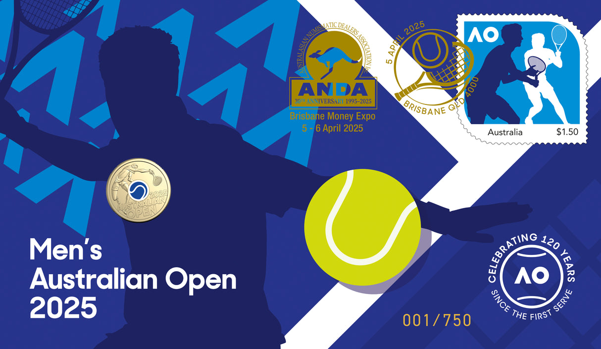 Brisbane Money Expo 2025 - Australian Open 2025 $2 PNC (Random Cover Design)