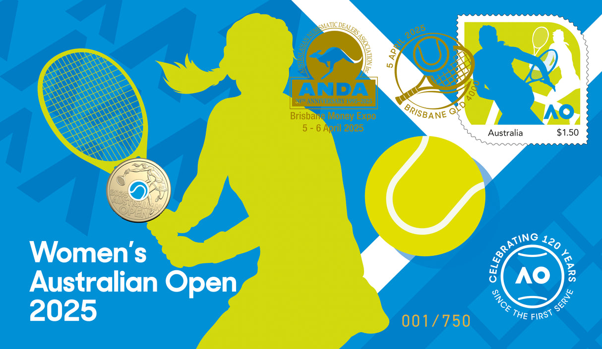 Brisbane Money Expo 2025 - Australian Open 2025 $2 PNC (Random Cover Design)