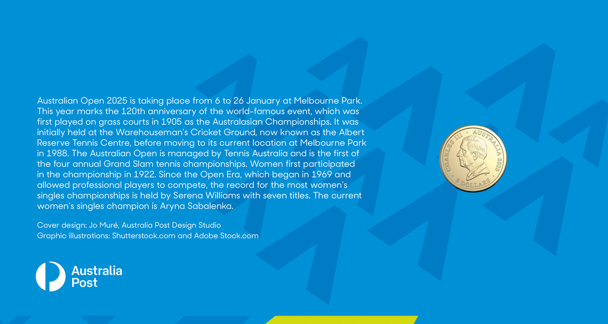 Brisbane Money Expo 2025 - Australian Open 2025 $2 PNC (Random Cover Design)