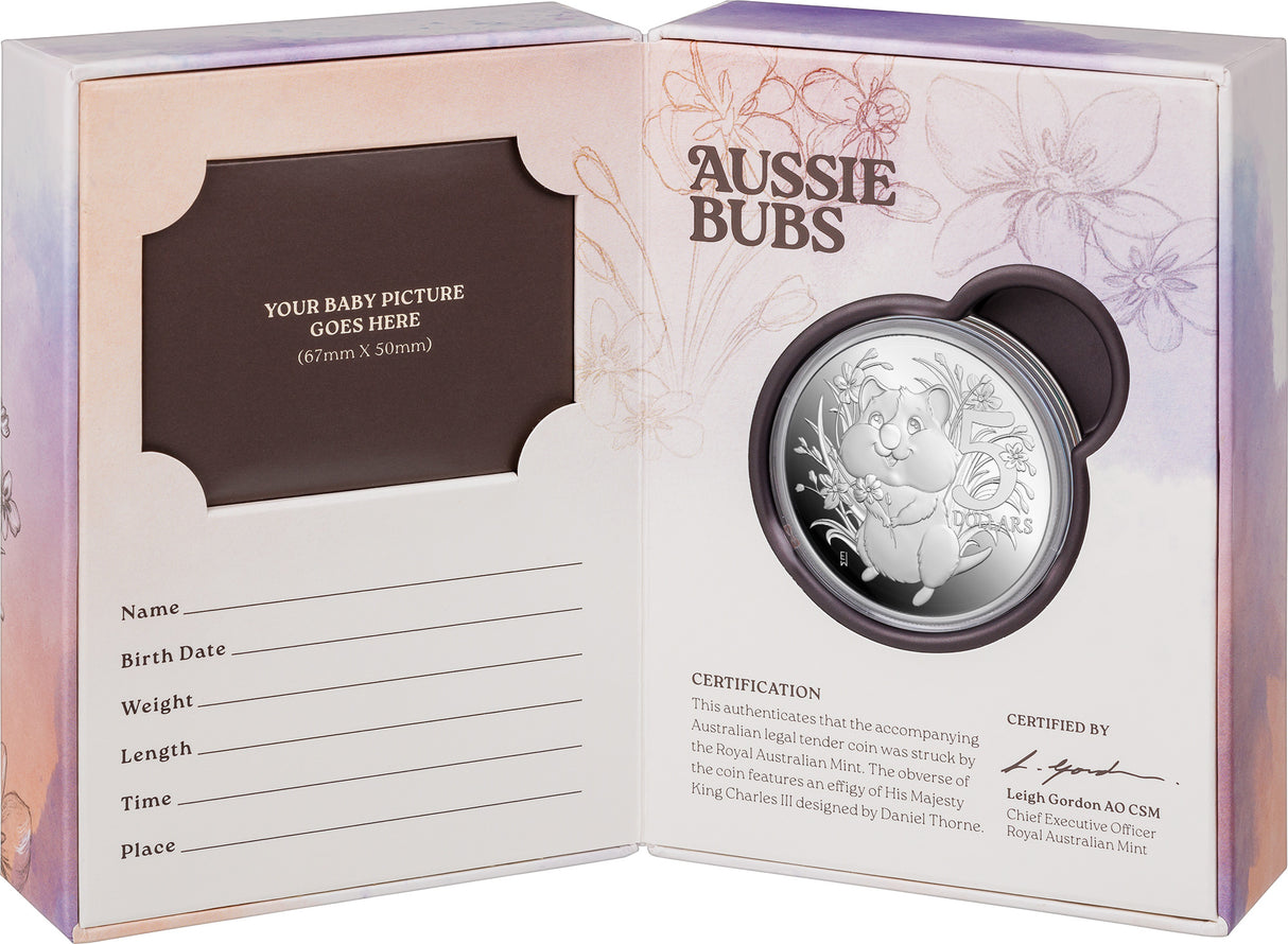 2025 $5 'Aussie Bubs' Baby 1 oz Fine Silver Proof Coin