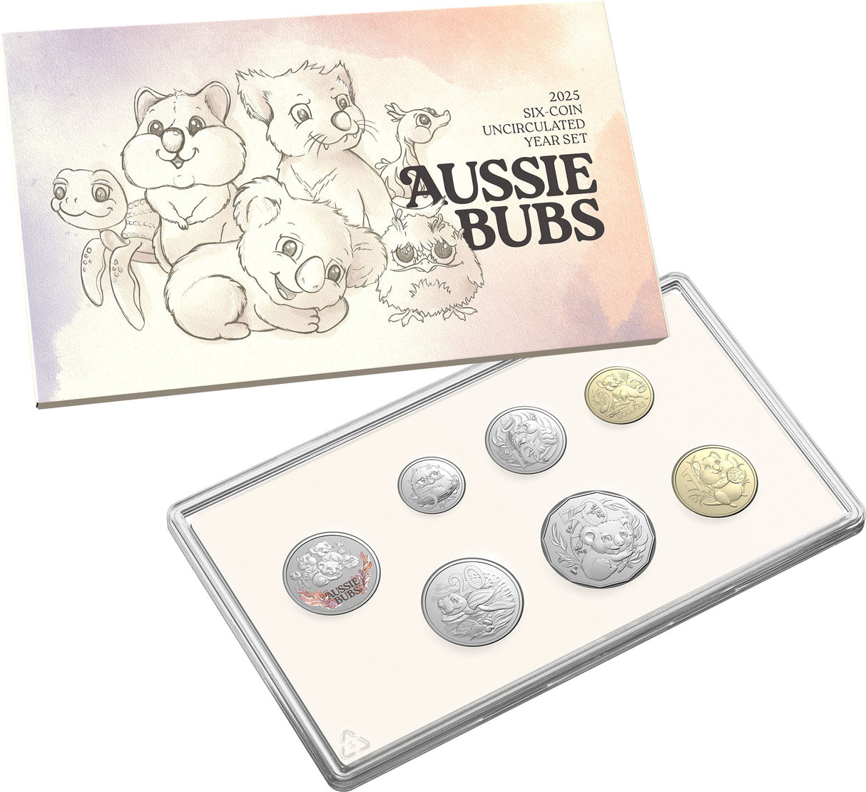 2025 Six-Coin Uncirculated 'Aussie Bubs' Baby Year Set