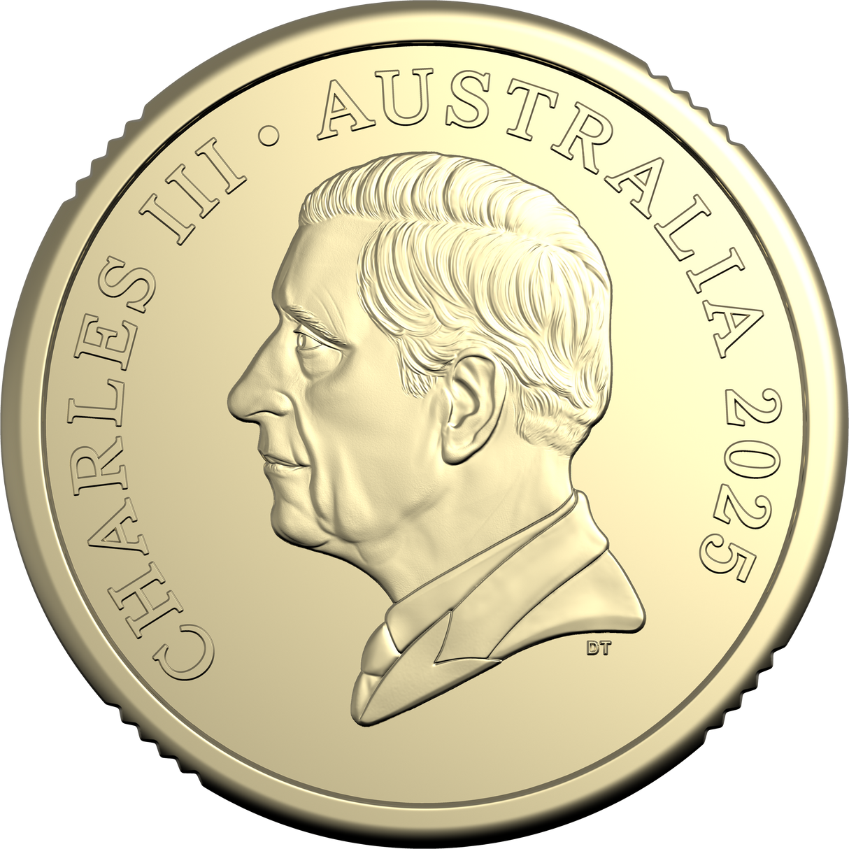 HM King Charles III 2025 Premium Coin Roll Set (5c, 10c, 20c, 50c, $1, $2)