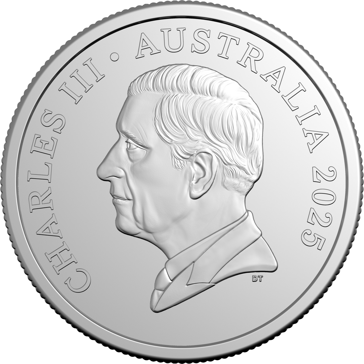 HM King Charles III 2025 5c Non-Premium Coin Roll (With Coin Tube)