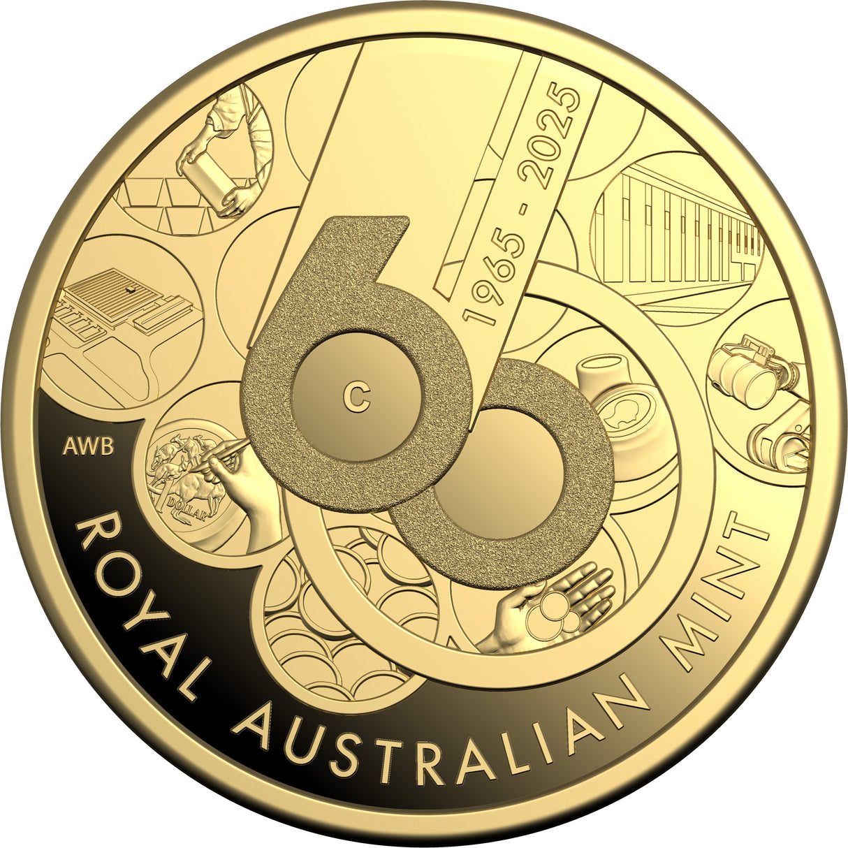 60 Years of the Royal Australian Mint - 2025 $10 'C' Mintmark Gold Proof Coin