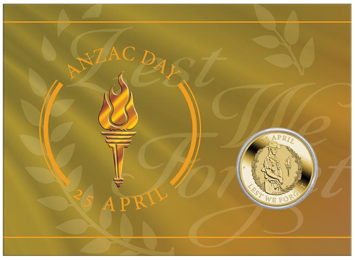 2025 $1 ANZAC Day Coin in Card